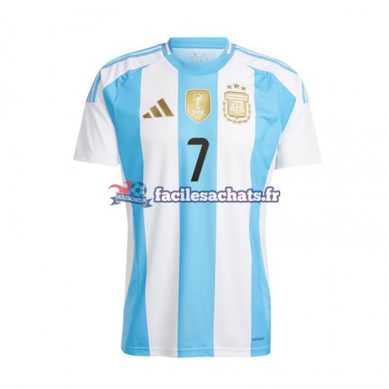 Maillot Argentine De Paul 7 Copa America 2024 Domicile Homme MC