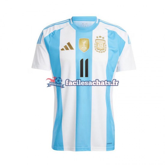 Maillot Argentine Di Maria 11 Copa America 2024 Domicile Homme MC