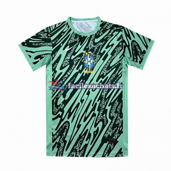 Maillot Brésil Copa America 2024 Gardien Vert 3ème Homme MC