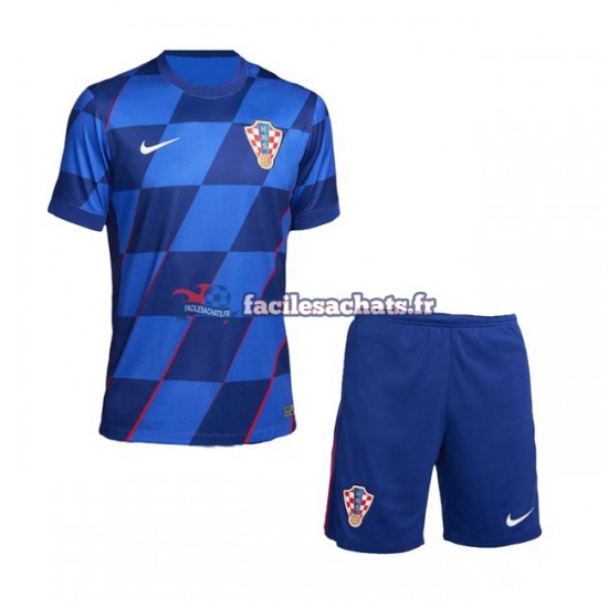 Maillot Croatie Euro 2024 Extérieur Enfant MC