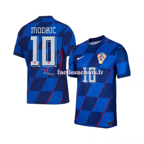 Maillot Croatie Luca Modric 10 Euro 2024 Extérieur Homme MC