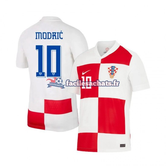 Maillot Croatie Luca Modric 10 Euro 2024 Domicile Homme MC