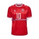 Maillot Danemark Eriksen 10 Euro 2024 Domicile Homme MC