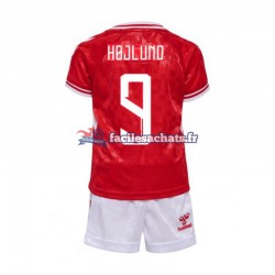 Maillot Danemark Hojlund 9 Euro 2024 Domicile Enfant MC