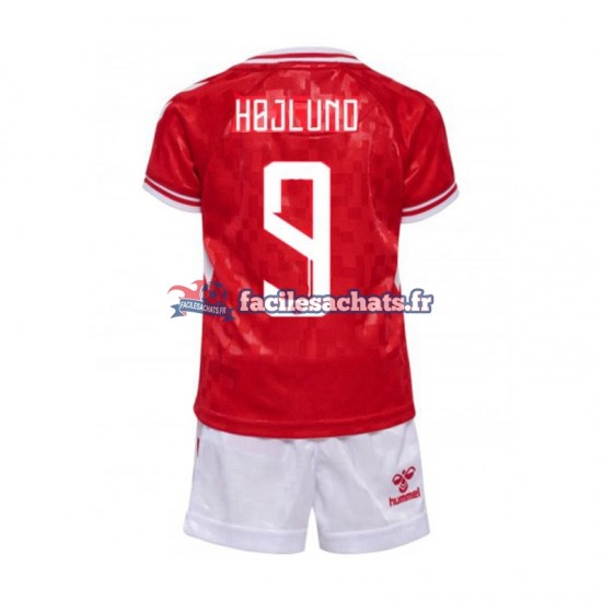 Maillot Danemark Hojlund 9 Euro 2024 Domicile Enfant MC