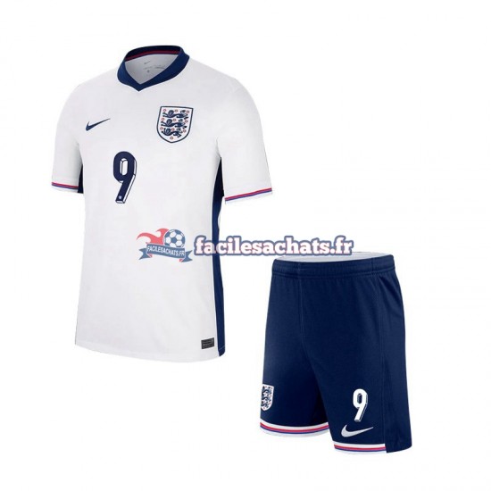 Maillot Angleterre Harry Kane 9 Euro 2024 Domicile Enfant MC