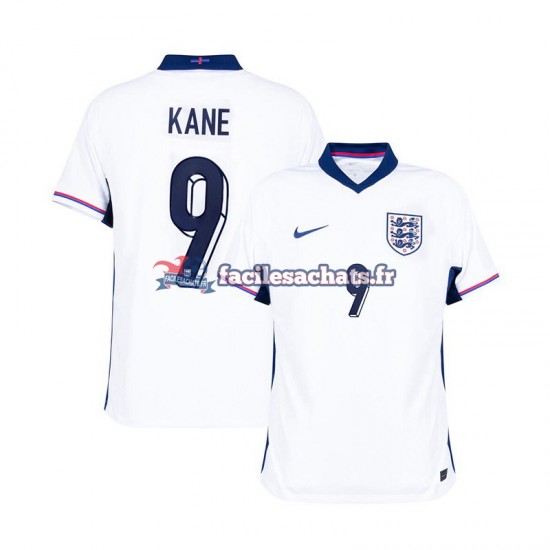 Maillot Angleterre Harry Kane 9 Euro 2024 Blanc Domicile Homme MC