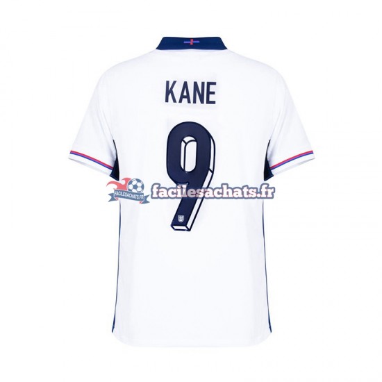 Maillot Angleterre Harry Kane 9 Euro 2024 Blanc Domicile Homme MC