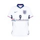 Maillot Angleterre Harry Kane 9 Euro 2024 Blanc Domicile Homme MC