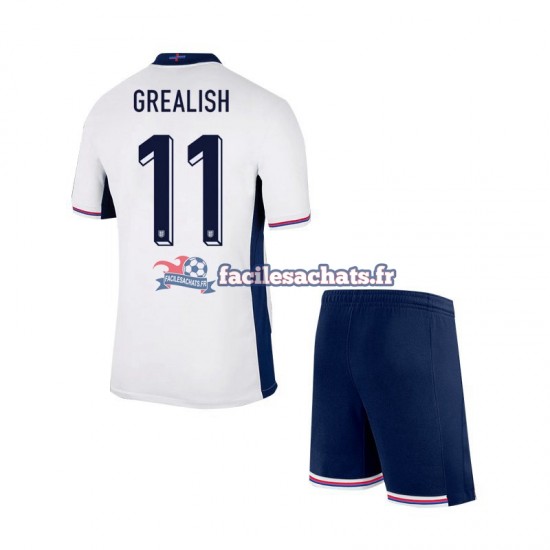 Maillot Angleterre Jack Grealish Euro 2024 Domicile Enfant MC