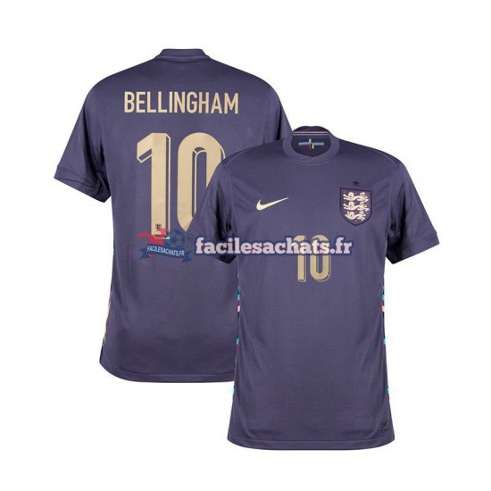 Maillot Angleterre Jude Bellingham 10 Euro 2024 Extérieur Homme MC