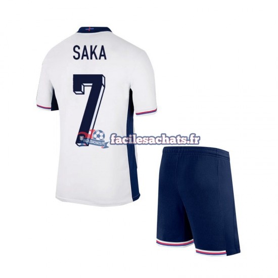 Maillot Angleterre SAKA 7 Euro 2024 Domicile Enfant MC