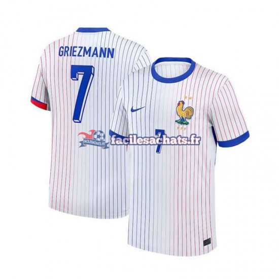 Maillot France Antoine Griezmann 7 Euro 2024 Extérieur Homme MC