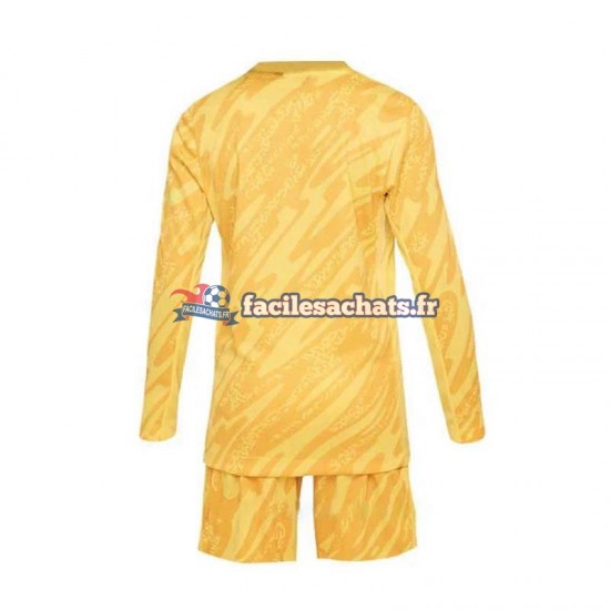 Maillot France Euro 2024 Gardien Jaune Domicile Enfant ML