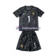 Maillot France Hugo Lloris 1 Euro 2024 Gardien Noir Extérieur Enfant MC