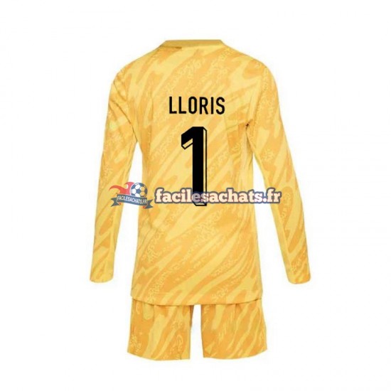 Maillot France Hugo Lloris 1 Euro 2024 Gardien Jaune Domicile Enfant ML