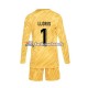 Maillot France Hugo Lloris 1 Euro 2024 Gardien Jaune Domicile Enfant ML