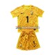Maillot France Hugo Lloris 1 Euro 2024 Gardien Jaune Domicile Enfant MC