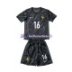 Maillot France Mike Maignan 16 Euro 2024 Gardien Noir Extérieur Enfant MC