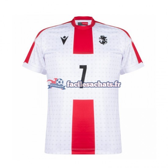 Maillot Georgia Kvaratskhelia 7 Euro 2024 Domicile Homme MC