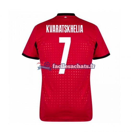 Maillot Georgia Kvaratskhelia 7 Euro 2024 3ème Homme MC