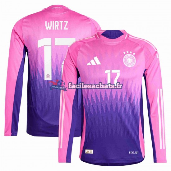 Maillot Allemagne Florian Wirtz 17 Euro 2024 Extérieur Homme ML