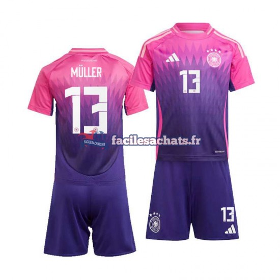 Maillot Allemagne Thomas Muller 13 Euro 2024 Extérieur Enfant MC