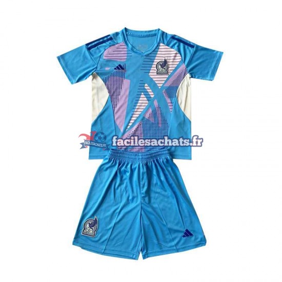 Maillot Mexique 2024 Gardien Bleu 3ème Enfant MC