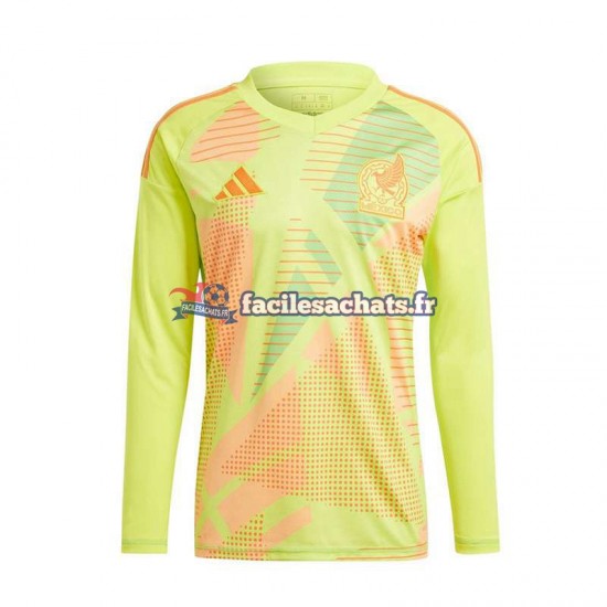 Maillot Mexique Euro 2024 Gardien Jaune Extérieur Homme ML