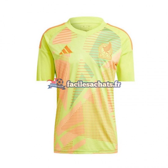 Maillot Mexique Euro 2024 Gardien Jaune Extérieur Homme MC