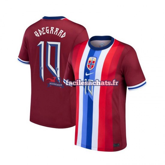 Maillot Norvège Martin Odegaard 10 2024 Rouge Domicile Homme MC