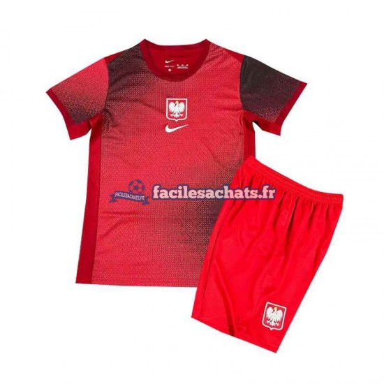 Maillot Pologne Euro 2024 Extérieur Enfant MC