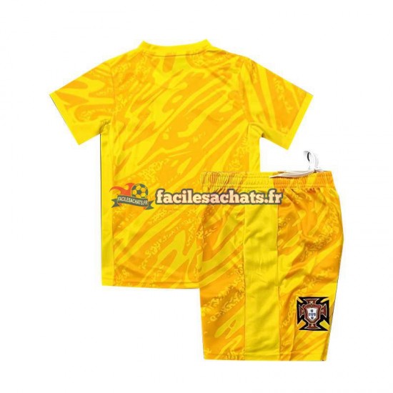 Maillot Portugal Euro 2024 Gardien Jaune Domicile Enfant MC