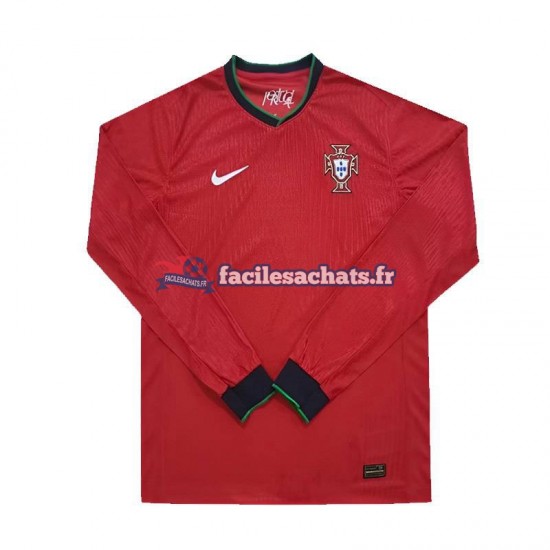 Maillot Portugal Euro 2024 Rouge Domicile Homme ML