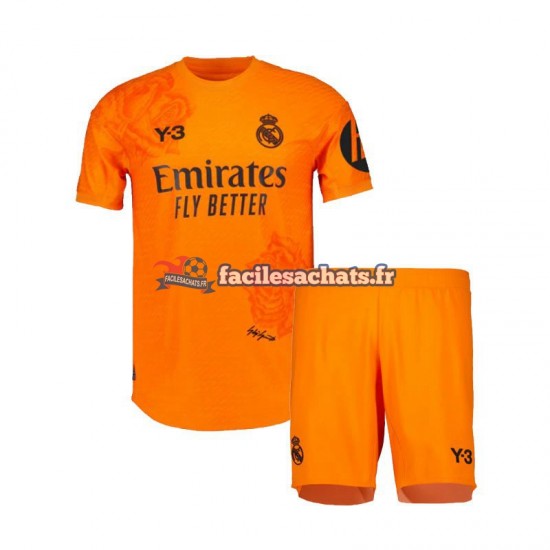 Maillot Real Madrid Y3 2023-2024 Gardien Orange 3ème Enfant MC