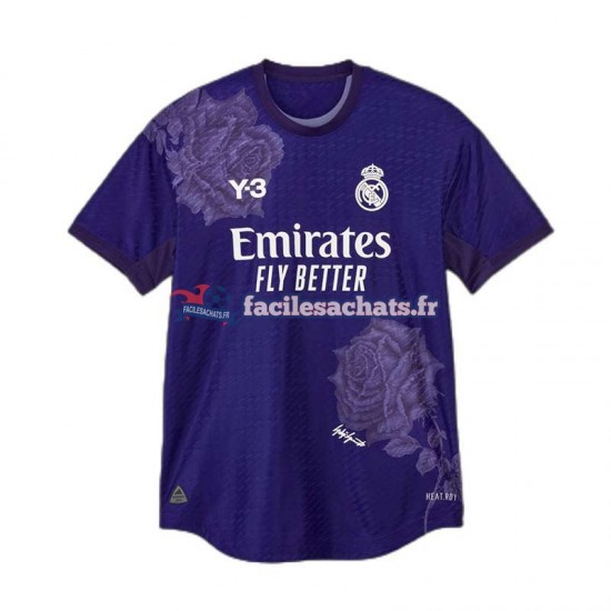 Maillot Real Madrid Vinicius Junior 7 Y-3 2023-2024 Violet 4ème Homme MC