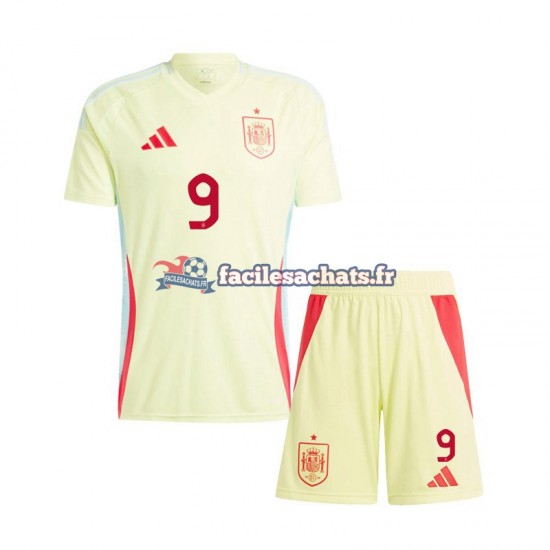 Maillot Espagne Gavi 9 Euro 2024 Extérieur Enfant MC