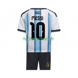 Maillot Argentine Lionel Messi 10 Domicile Coupe du Monde 2026 Enfant MC