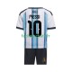 Maillot Argentine Lionel Messi 10 Domicile Coupe du Monde 2026 Enfant MC