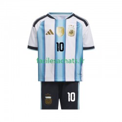 Maillot Argentine Lionel Messi 10 Domicile Coupe du Monde 2026 Enfant MC