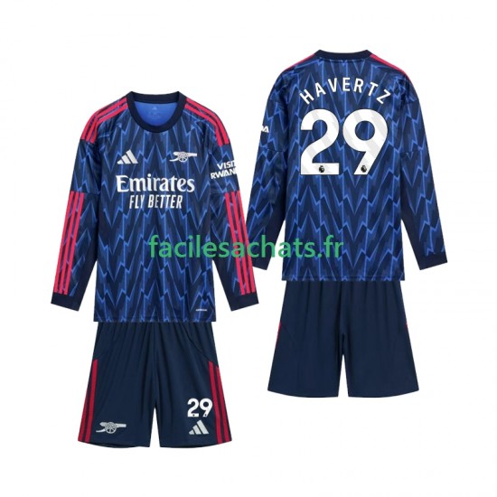 Maillot Arsenal Havertz 29 2025-2026 Extérieur Enfant ML