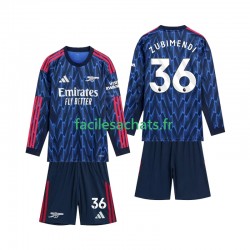 Maillot Arsenal Zubimendi 36 2025-2026 Extérieur Enfant ML