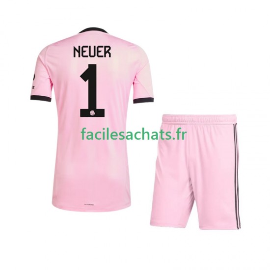 Maillot Bayern Munich Manuel Neuer 1 UCL 2025-2026 Gardien 3ème Enfant MC
