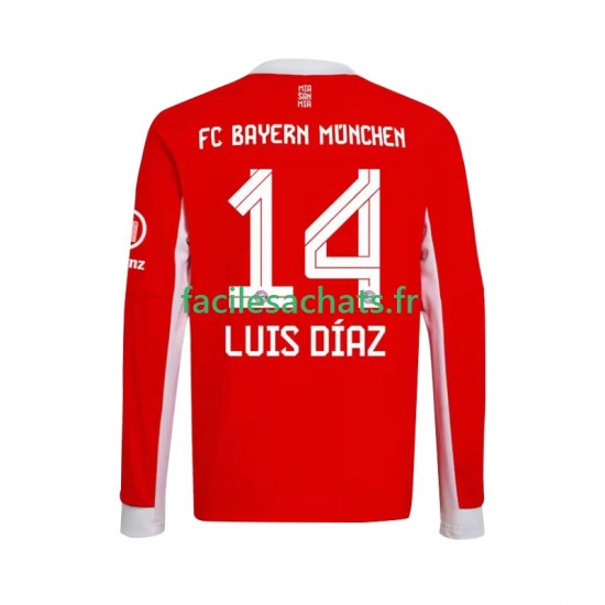 Maillot Bayern Munich Luis Diaz 14 2025-2026 Domicile Homme ML