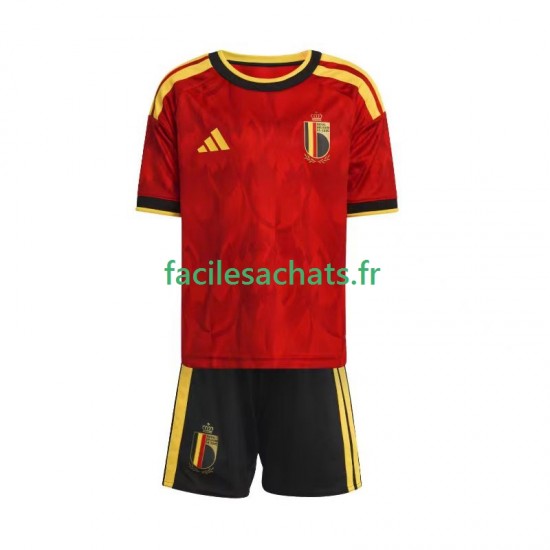 Maillot Belgique Domicile Coupe du Monde 2026 Enfant MC