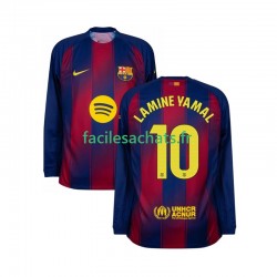 Maillot FC Barcelone Lamine Yamal 10 2025-2026 Domicile Homme ML