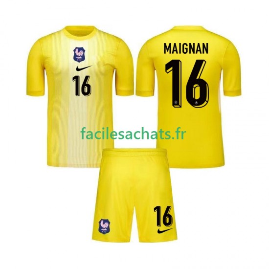 Maillot France Mike Maignan 16 2025 Gardien Domicile Enfant MC