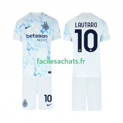 Maillot Inter Milan Lautaro Martinez 10 2025-2026 Extérieur Enfant MC