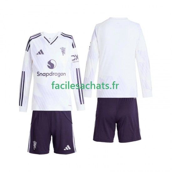 Maillot Manchester United 2025-2026 Extérieur Enfant ML