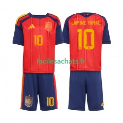 Maillot Espagne Lamine Yamal 10 Domicile Coupe du Monde 2026 Enfant MC